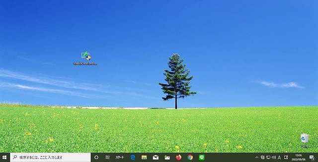 windows10のディスクトップ画面