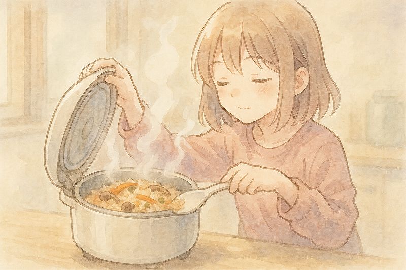 炊き込みご飯の再加熱