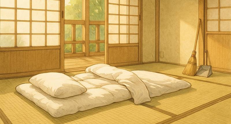 布団は毎日たたむ？